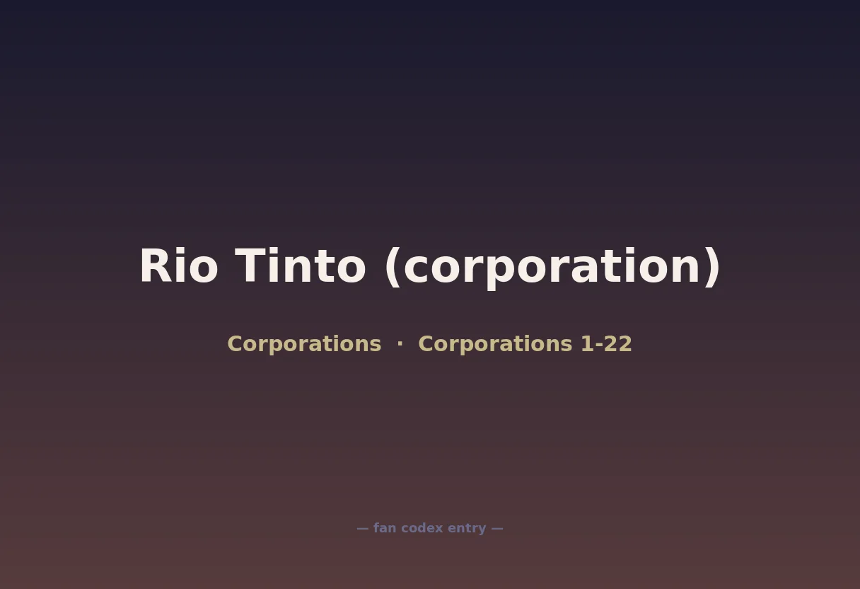 Rio Tinto (corporation)